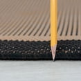 thumbnail image 2 of Tayse Eco Area Rug ECO1101 Transitional Black Banded Rows 5' 3" x 7' 3" Rectangle, 2 of 2