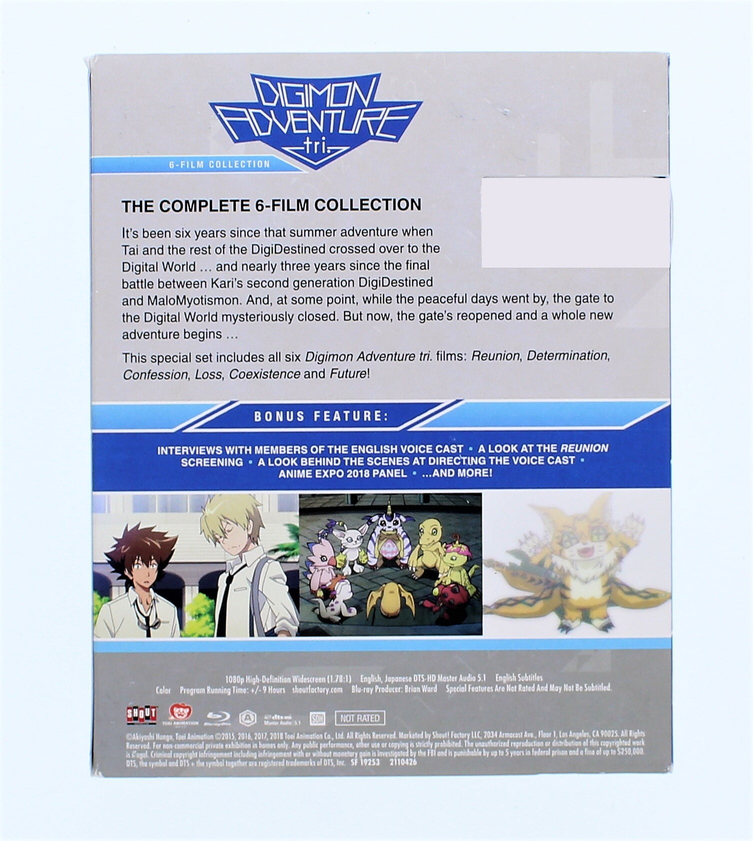 Digimon Adventure Tri: Reunion & Determination Set (2 DVD Lot) Anime  Adventure +