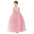 thumbnail image 5 of Ekidsbridal Girl Pageant Flower Girl Dress - V-Back Satin with Rhinestones PR123-A (Size: 2-12), 5 of 6