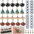 thumbnail image 2 of Sinyiin Resin Nail Practice Stand Base Mold Round Epoxy Casting Molds for Nail Designs, 2 of 20