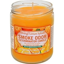 Smoke Odor Eliminator 2-Wick Container Candle, Orange Lemon Splash, Orange