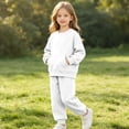 thumbnail image 6 of Dnhxils Girls Athletic Sets Kids Two Piece Outfits Long Sleeve Pullover Sweatpants with Pockets for Teen Girls Fall Sports Clothes, 6 of 9