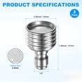 thumbnail image 3 of Uxcell 2-Pack 0.5mm Boquillas de Lavadora a Presión para Sistema de Lavado Suave para Lavar Coches/Regar Jardines/Detallar Llantas [Plateado], 3 of 7