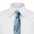 thumbnail image 2 of Butterfly Necktie, Blue Dragonflies, Dress Tie, 3.7", Blue Pale Blue White, by Ambesonne, 2 of 3