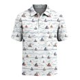 thumbnail image 5 of Mfakffe Hawaiian Shirts for Men Summer Short Sleeve Button Down Casual Polo Shirts Tropical Beach Tee(Gray,3XL), 5 of 5