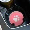 thumbnail image 4 of 2pcs Universal Car Cup Coaster,2.75 Inch Dog Paw Car Cup Holder Insert Mat Pad Set (b-2-v), 4 of 4