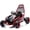 Red, variant on Conchico 24V 400W Electric Go Kart for Kids Ages 6-12, Drift Car with Protective Roll Cage, 5-Point Safety Harness, Bluetooth Music Ride on Toy for Outdoor, Black
