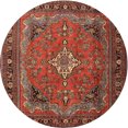 thumbnail image 1 of Ahgly Company Indoor Round Traditional Red Persian Area Rugs, 4' Round, 1 of 6