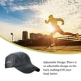 thumbnail image 3 of Summer Men Hat Clothing Accessory Sunshade Adjustable Sport Headgear Outdoor Summer Breathable Quick Drying Mesh Baseball Caps Dark gray, 3 of 8