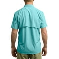 thumbnail image 2 of Whitewater Lightweight Moisture Wicking Short Sleeve Fishing Shirt with UPF 50 (Lagoon, 4X-Large), 2 of 6