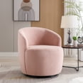thumbnail image 5 of Swivel Barrel Chair With 360 ° Rotating Base Surrounding Backrest Velvet 250 Pounds Load Capacity Sofa Chair For Living Room, 5 of 9
