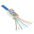 thumbnail image 2 of Tripp Lite Cat6 Rj45 Pass-through Ftp Modular Plug, 100 Pack - Network Connector - Rj-45 (m) - Ftp - Cat 6/6a - (qty Per Pack: 100), 2 of 5