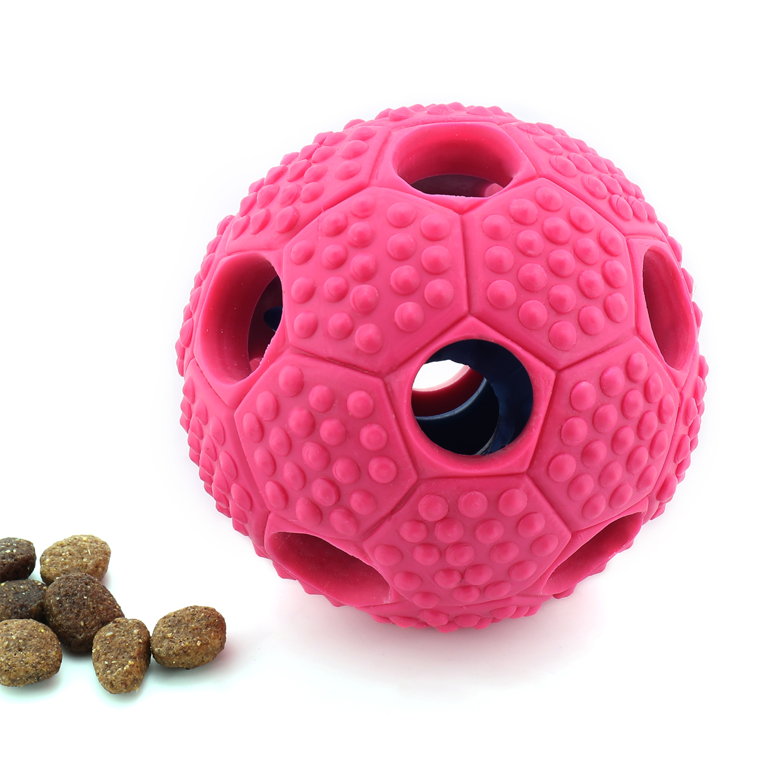 Furry Fido Interactive Treat Dispensing Soccer Ball Dog Chew Toy