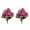 pink, variant on 2 Pack Artificial Begonia Tree Plants, Faux Flower with Spike, UV Resistant Fake Floral Blooming Bush for Indoor Outdoor Wedding Front Door Porch Garden Backyard Garden