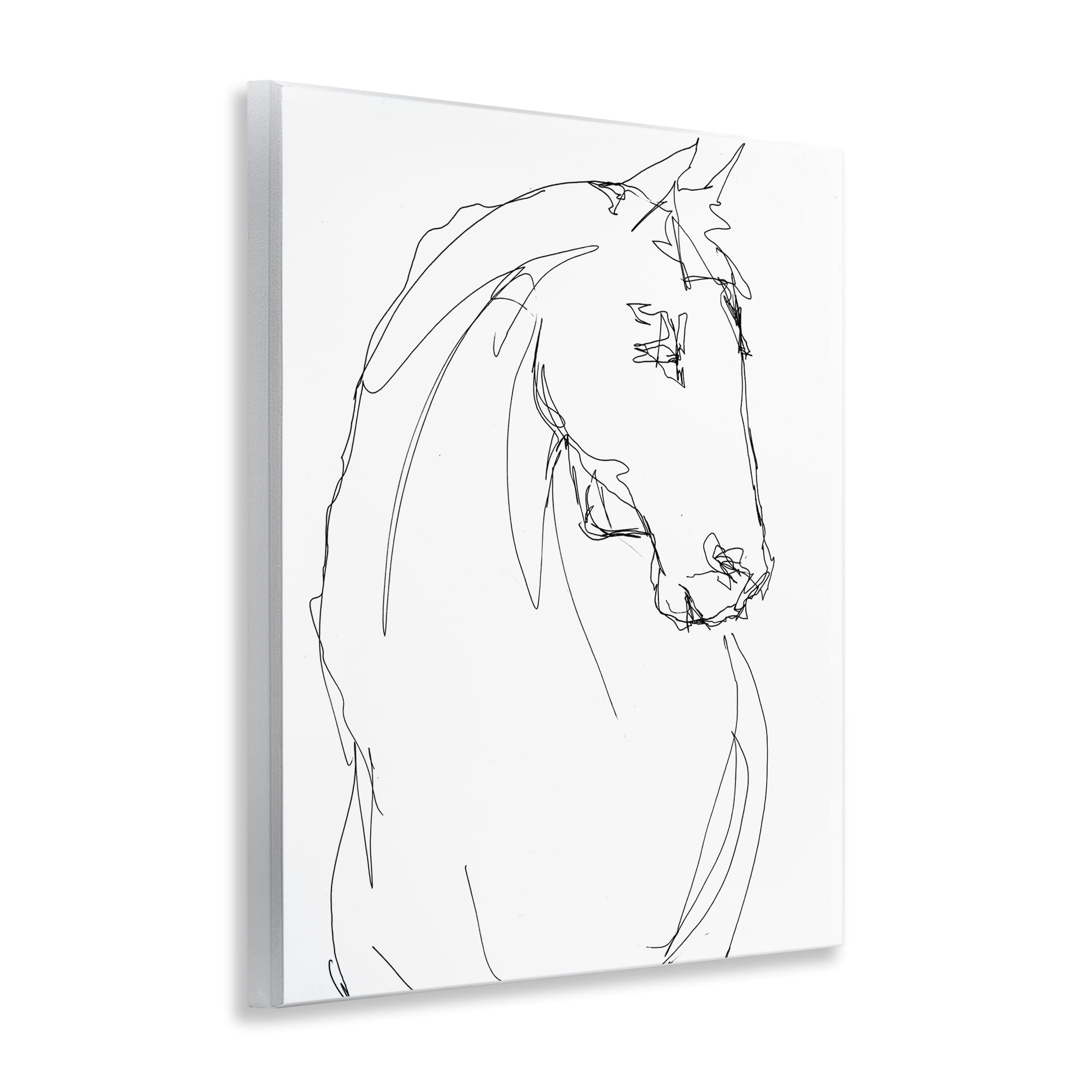 Stupell Industries Sketched Horse Contour Wall Plaque Art, design by Lorenzo Collective