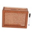 thumbnail image 1 of Hucha de madera con contador, caja de ahorros en efectivo, caja de ahorro creativa Retro, novedad para niños, niñas, adultos y niños, regalo para 5000euros, 1 of 9