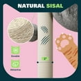 thumbnail image 4 of Amolife 14.1" Cat Tree with Hammock, Sisal Scratching Post, Plush Bed, Stable Cat Furniture for Indoor Cats and Kittens, Grey, 4 of 7