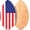 American Flag, variant on Skim Board with High Gloss Coat Wooden Skimboard Lightweight for Beach Beginners, Teenagers, and Adults