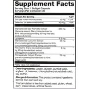 Real Health Prostate Complete, Saw Palmetto, 1 A Day Supplements for Men, 30 Count