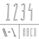thumbnail image 2 of Número de puerta grande autoadhesivo de plata de 4 pulgadas y 100 mm, moderno, para exterior, casa, apartamento, placa, buzón, dirección, calcomanía con dígitos, 2 of 5