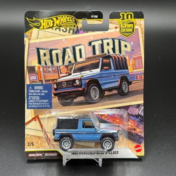 Hot Wheels Car Culture 2026 Road Trip 1993 Mercedes-Benz G-Class Premium 1:64 Die-Cast Vehicle