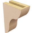 thumbnail image 5 of 3"W x 6"D x 9"H Classic Carmel Rough Cedar Woodgrain TimberThane Corbel, Primed Tan, 5 of 6
