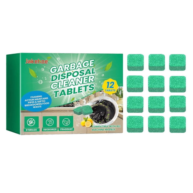 12 Tablets Sink Garbage Disposal Cleaner Food Waste Quick Disposal Agents for Kitchen Home