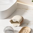thumbnail image 4 of 2Pieces Handheld Soap Box With Transparent Cover And Drainage Tray For Bathroom Essentials, 4 of 7