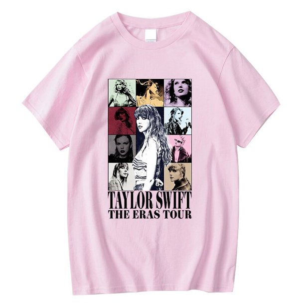 Camiseta de Taylor The Eras Tour World Tour para mujer, camiseta de manga corta para parejas, camisetas de Hip Hop para hombres y mujeres, camisetas de moda 2023