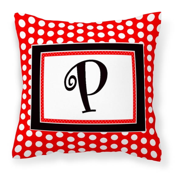 Monogram Letter Fabric Decorative Pillow
