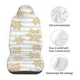 thumbnail image 5 of Yiaed Gold Snowflake Print Car Seat Covers,Universal Auto Seats Protector Fits for Car,SUV Sedan,Truck,Automotive Seat Covers & Accessories(Two packs), 5 of 7