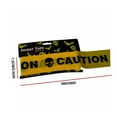 thumbnail image 2 of Fright Tape Halloween Decoration Fright Banner Plastic ribbon roll Halloween Caution Banner, Yellow Caution, 2 of 6