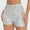 White, variant on OKBOP Women Plus Shorts Clearance Under $10 Red Wide-Leg Casual Relaxed Fit Sequin High Waist Shorts