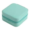 thumbnail image 2 of Caja de almacenamiento de joyería de 2 capas perfecl EstiloE-Azul, 2 of 8