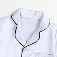 thumbnail image 6 of RMGVDSD Kids Girls Pajama Sets Little Girls Boys Pajamas Set Satin Silk Kids Short Sleeves Shorts Button Down Sleepwear 2 Piece Loungewear Soft Nightwear Set, 6 of 9