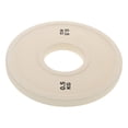 thumbnail image 4 of HAKIDZEL 1Pcs Plaque de Poids en Caoutchouc Équipement de Gym pour Musculation Forme Ronde Ivoire 5.7X5.7X0.4In, 4 of 8