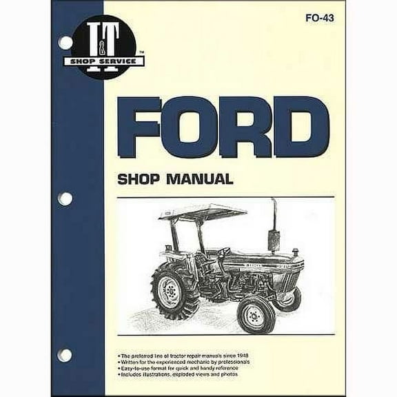 Shop Manual fits Ford 2810 2910 3910