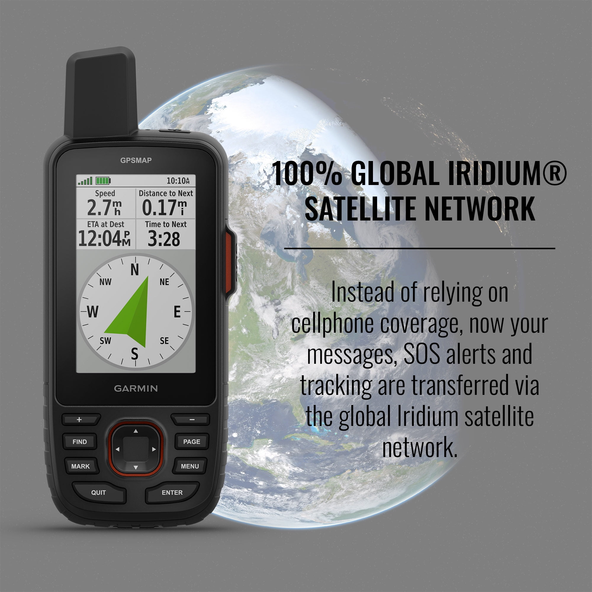Garmin GPSMAP 67i Rugged Hiking GPS Premium inReach Satellite Technology Mapping Bundle with Accessories