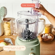 Beautiful 10-Cup Food Processor with Accessories, Sage Green by Drew Barrymore