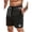 161#Black, variant on Mens Corduroy Shorts Casual Elastic Waist Drawstring 2026 Summer Beach Lounge Short Pink M