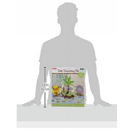1 X Fisher Price Table Decorating Kit Baby Shower Monkey Jungle Party Supplies