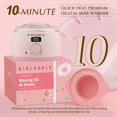 thumbnail image 3 of Kit de depilación GIRLEARLE Premium Digital para mujeres y hombres con perlas de cera, 3 of 9