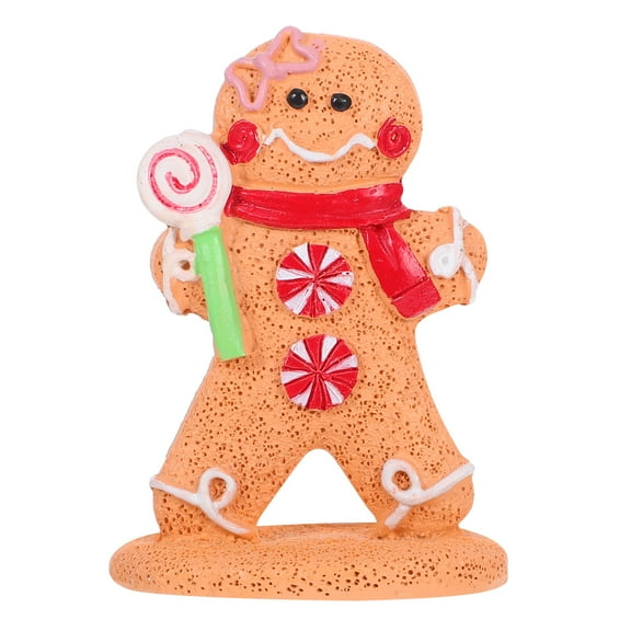 Hemobllo Handmade Multi Color Resin Gingerbread Man Ornament for Christmas Table