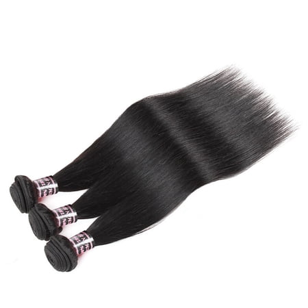 Allove Peruvian Virgin Hair Straight 3 Bundle Deals Human Hair