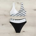 thumbnail image 6 of WREESH Womens Two Piece Swimsuit Bikini Set Summer Print Swimsuit Fashion Swimwear Beachwear Bikini Siamese Bathing Suit White, 6 of 8