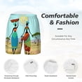 thumbnail image 5 of Balery African Women Mens Swim Trunks Swim Shorts for Men Quick Dry Inseam Beach Shorts with Compression Liner Pocket-3X-Large, 5 of 9