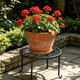 thumbnail image 4 of OCCOA Heavy Duty Metal Flower Pot Stand for Indoor Outdoor, 12 Inch Round Plant Container Holder with 4 Support Points, Rustproof Iron ,Black, 4 of 7