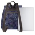 thumbnail image 3 of Ratiio Watercolor Indigo Pattern Womens Backpack Purse Leather Backpack Purse for Women Travel Fashion Backpack Designer Ladies Shoulder Bags, 3 of 4