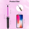 thumbnail image 6 of DAN Technology 1/2 inch Portable Small Barrel Curling Iron Wand,Dual Voltage Ceramic Barrel Curling Iron with Adjustable Temperature High Heat Tiny Curler Pink, 6 of 8