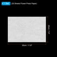 thumbnail image 2 of Uxcell 12"x8" Papel de Prensa de Flores Repuesto Papel de Forro Papel Absorbente 1 Set/30 Hojas, 2 of 6